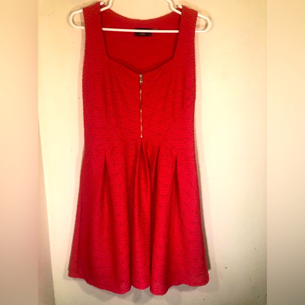 Guess size 10 orange textured dress